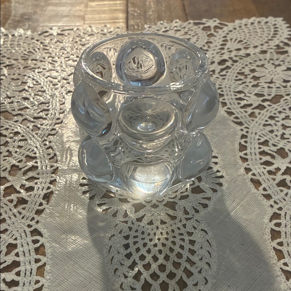 Other - Elegant Clear Glass Votive Holder candle
